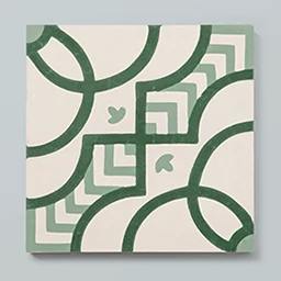 Stripe design on a handmade cement tile copy